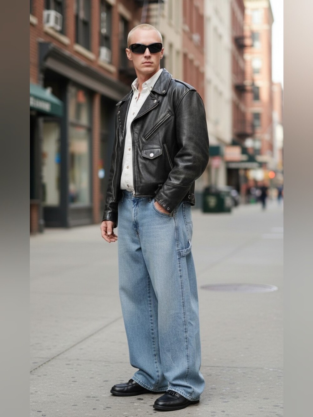 Vintage Wilcox Carpenter Jeans, Distressed Faded Light Wash, Y2K 90s, Sz40